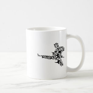 Taza De Café Karate Artes Marciales Volando Kick Boxing Kickbox