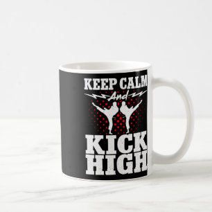 Taza De Café Karate Black Belt Gi Uniform Mantén La Calma Y Pat