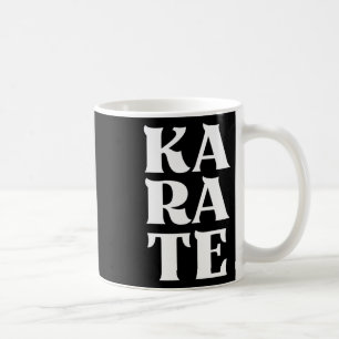 Taza De Café Karate Bold Letters Japan Martial Art Karateka