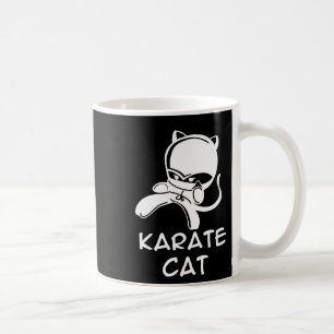 Taza De Café Karate Cat Sports Para Hombres Mujeres Niños