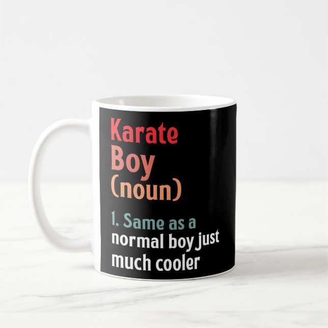 Taza De Café Karate Definition Mial Sports (Izquierda)