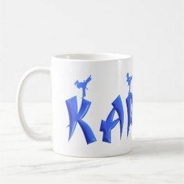 TAZA DE CAFÉ KARATE FEMENINO