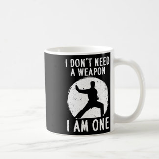 Taza De Café Karate Gracioso Para Hombres Mujeres Karate Black