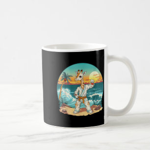 Taza De Café Karate Jirafa Animal Mma Taekwondo Artes Marciales