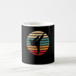 Taza De Café Karate Kick Retro Sun Karate