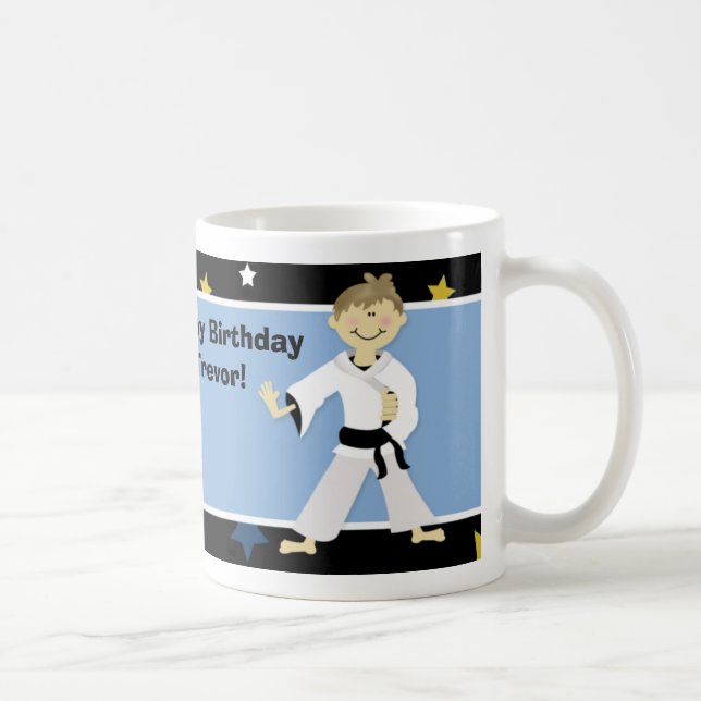 Taza De Café KARATE MARTIAL ARTS Mug de fotos de niños (Derecha)