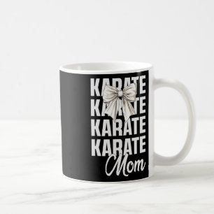 Taza De Café Karate Mom Coquette Bow Cute Martial Art Lover Kar