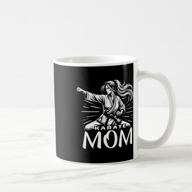 Taza De Café Karate Mom Martial Arts Madre Familia Boning (Derecha)