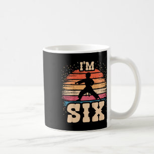Taza De Café Karate niño de 6 años Chica de cumpleaños 6Karate 