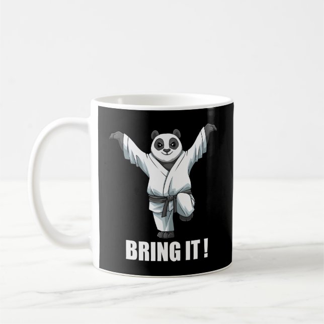 Taza De Café Karate Panda Crane Kick Karate japonés Mial (Izquierda)