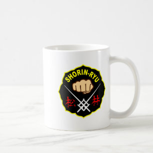 Taza De Café Karate Shorin Ryu estilo Matsubayashi Kanji Frente