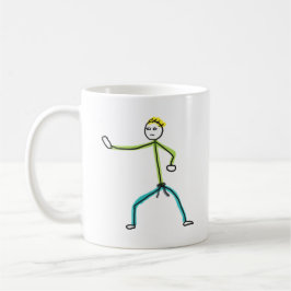 Taza De Café Karate Stickman