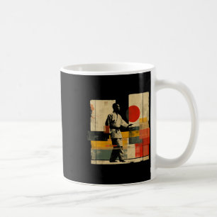 Taza De Café Karateka Estética En El Karate Deportivo Atlético