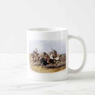 Taza De Café Karl Bodmer - carrera de caballos de los Siux