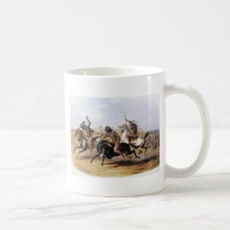 Taza De Café Karl Bodmer - carrera de caballos de los Siux