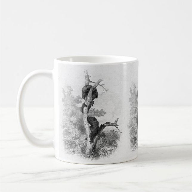 Taza De Café Karl Bodmer - Les Ours The Bears (Izquierda)