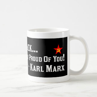 Taza De Café Karl Marx: ¡Orgulloso de Barack!