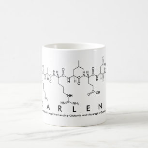 Taza De Café Karlene peptide name mug