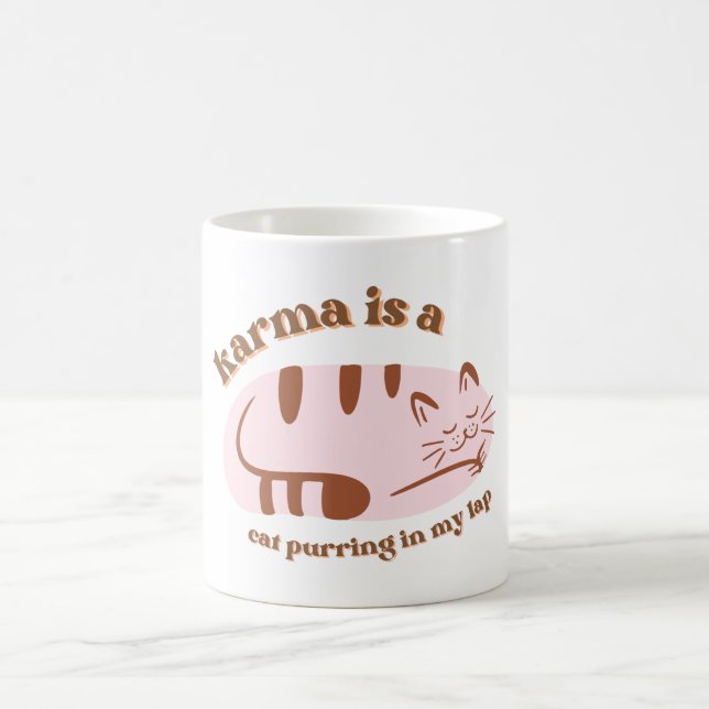Taza De Café Karma Cat Mug (Centro)
