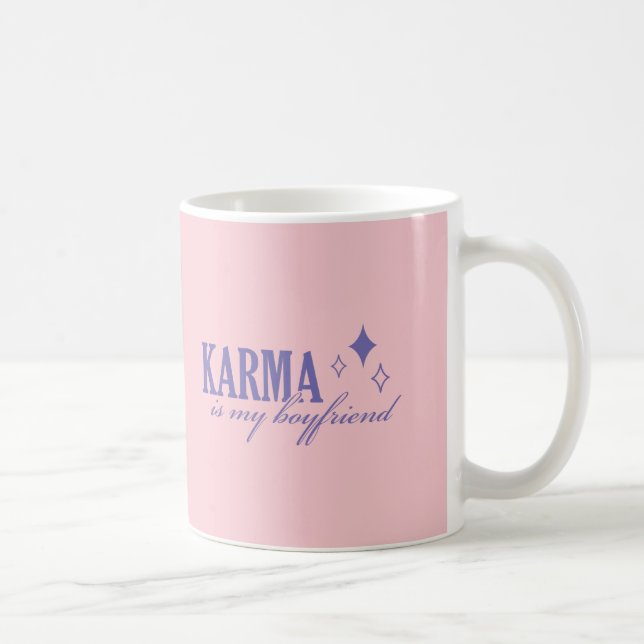 Taza De Café Karma es mi novio (Derecha)