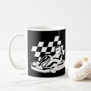 Taza De Café Karting, cumpleaños niño carreras de coche 