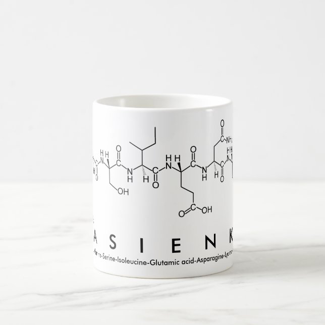 Taza De Café Kasienka peptide nombre mug (Centro)