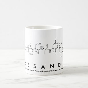 Taza De Café Kassandra peptide nombre mug