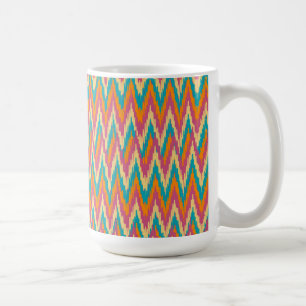 Taza De Café Kat Zigzag Diseño Colores de especias