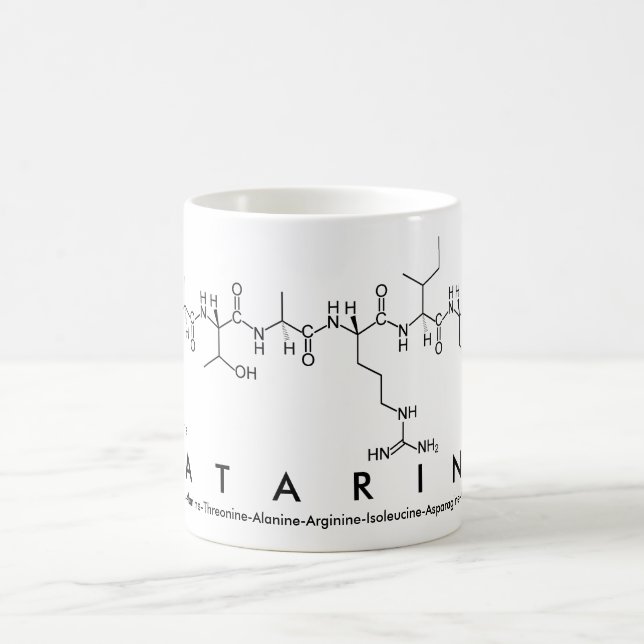 Taza De Café Katarina péptido nombre mug (Centro)