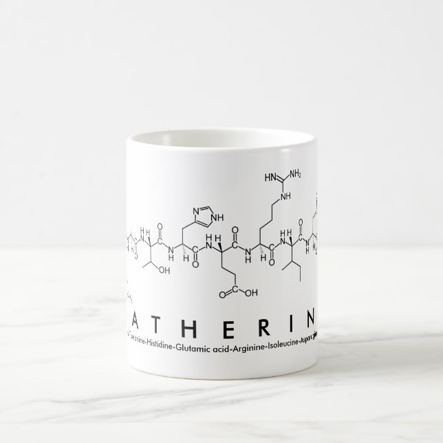 Taza De Café Katherine peptide name mug (Centro)