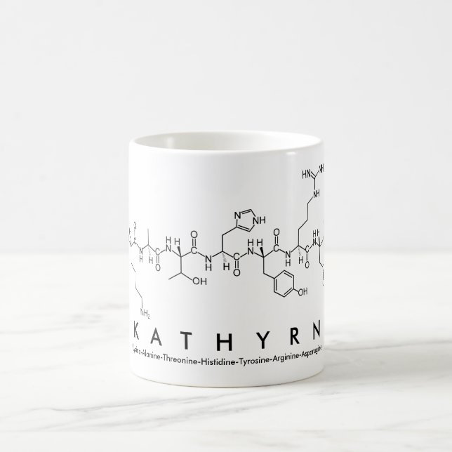 Taza De Café Kathyrn peptide nombre mug (Centro)