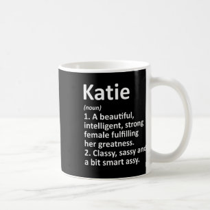 Taza De Café Katie Definition Personalized Name Funny Navidades