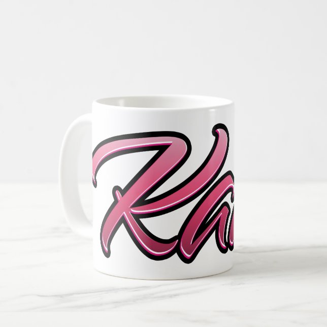 Taza De Café Katie faded pink Tasse Teetasse Kaffeetasse (Anverso izquierdo)
