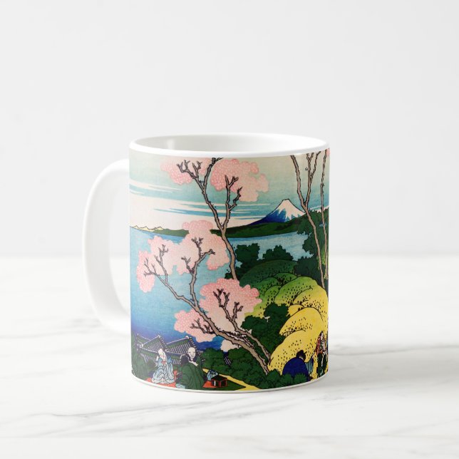Taza De Café Katsushika Hokusai - Gotenyama, Tokaido, Shinagawa (Anverso izquierdo)