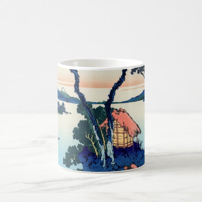 Taza De Café Katsushika Hokusai - Lago Suwa en la provincia de  (Centro)