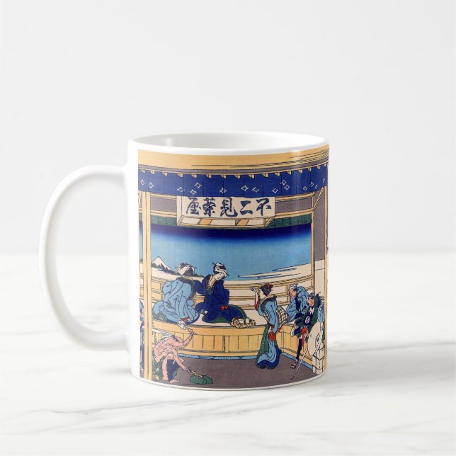 Taza De Café Katsushika Hokusai - Yoshida en Tokaido (Izquierda)