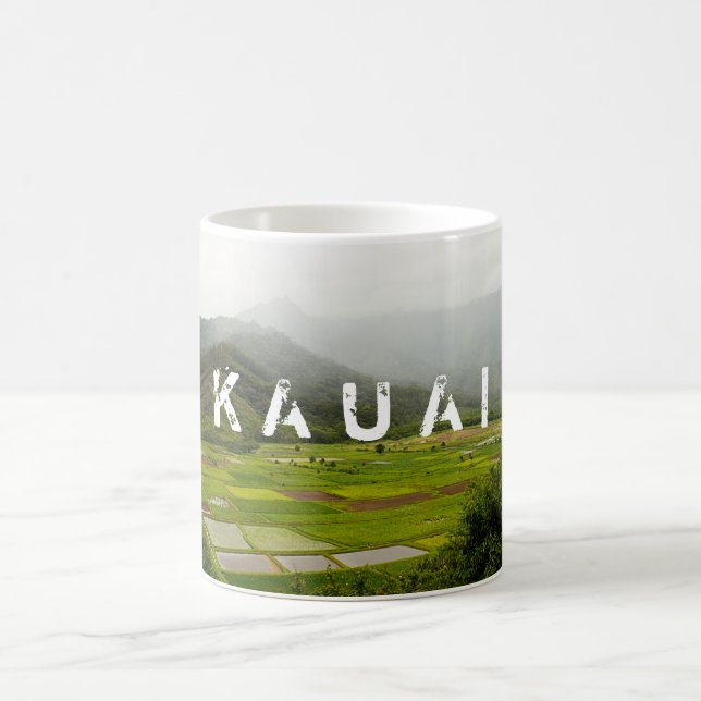 Taza De Café Kauai, paisaje hawaiano (Centro)