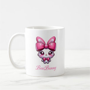 Taza De Café Kawai Bunny Coquette, BowBunny