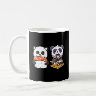 Taza De Café Kawaii Anime Panda Sushi Nigiri Otaku japonés