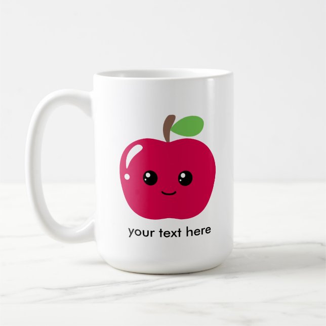 Taza De Café Kawaii Apple (Izquierda)