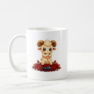 Taza De Café Kawaii Aries Zodíaco Neos