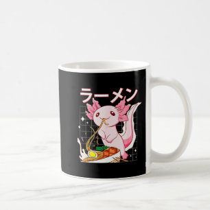 Taza De Café Kawaii Axolotl comiendo fideos de Ramen Chicas de