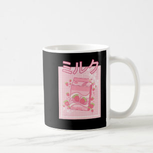 Taza De Café Kawaii Axolotl Leche de fresa batida Cartón Japón