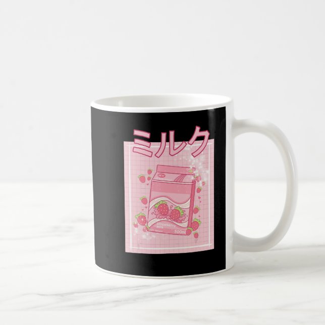 Taza De Café Kawaii Axolotl Leche de fresa batida Cartón Japón (Derecha)
