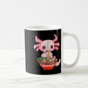 Taza De Café Kawaii Axolotl Ramen Food Gráfica divertida japone