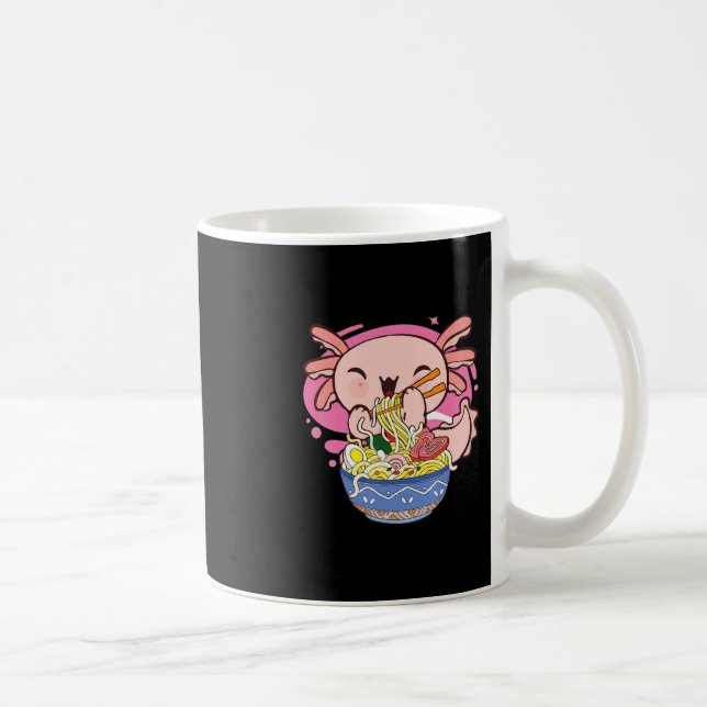 Taza De Café Kawaii Axolotl Ramen niños japoneses de fideos ani (Derecha)