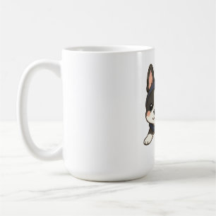 Taza De Café Kawaii Boston Terrier Ninja Perro Japonés