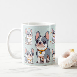 Taza De Café Kawaii Bulldog francés Frenchie Moods