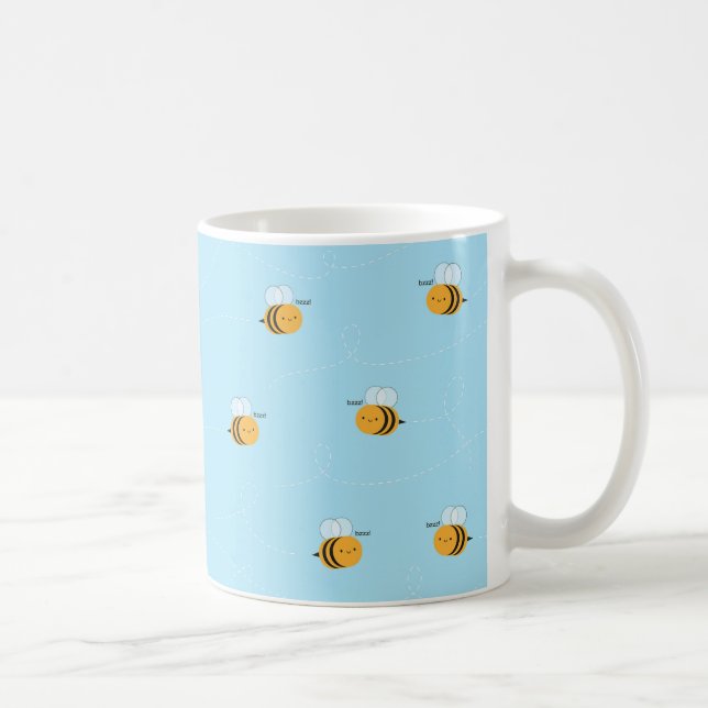 Taza De Café Kawaii Buzzy manosea abejas (Derecha)