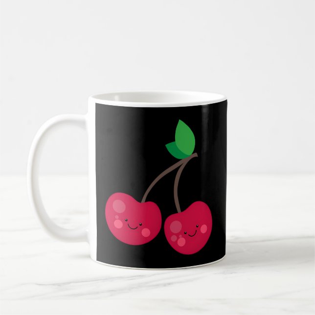 Taza De Café Kawaii Cherry (Izquierda)